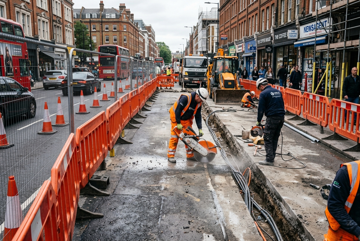 Road construction for sensors