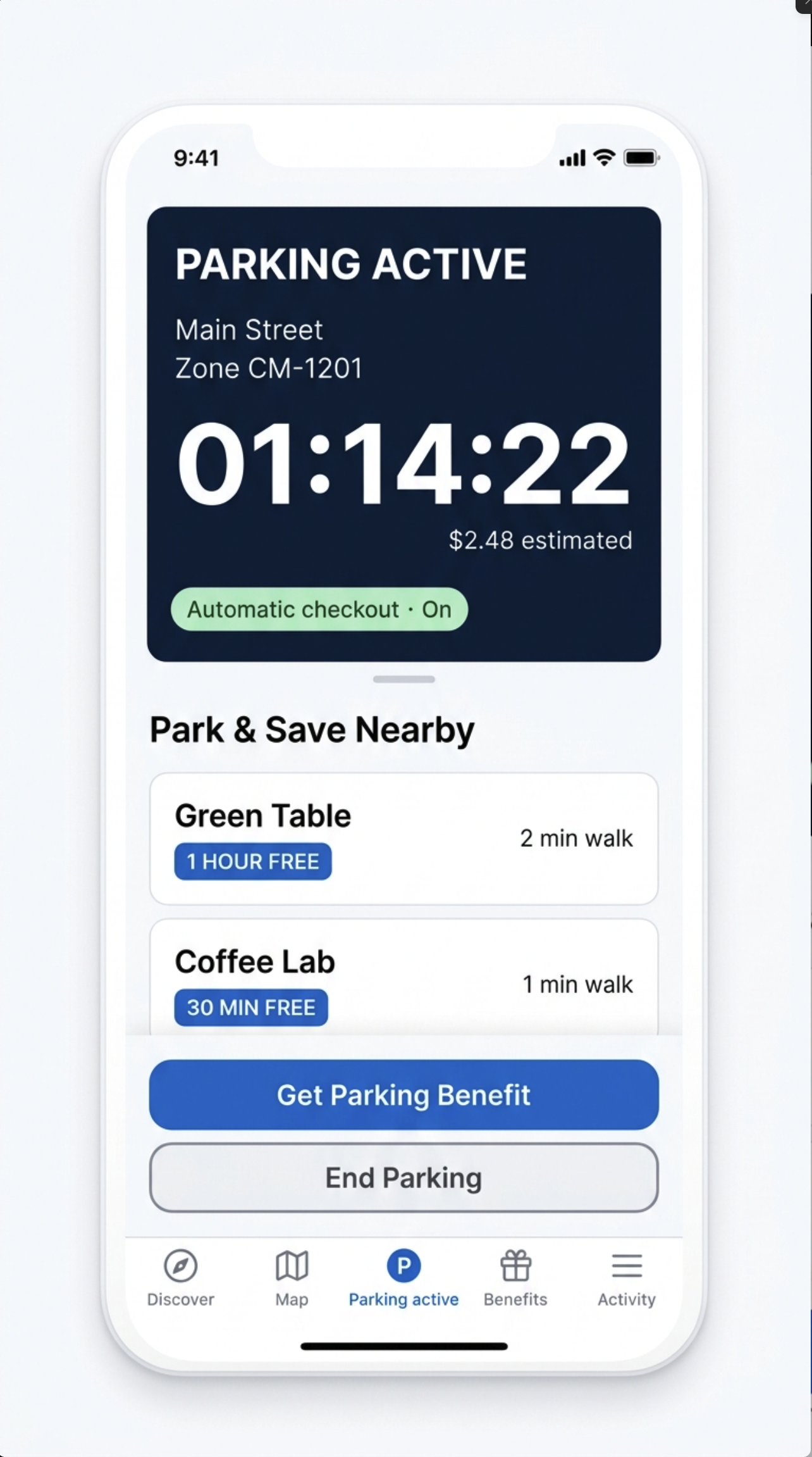 CurbMeter Parking Active