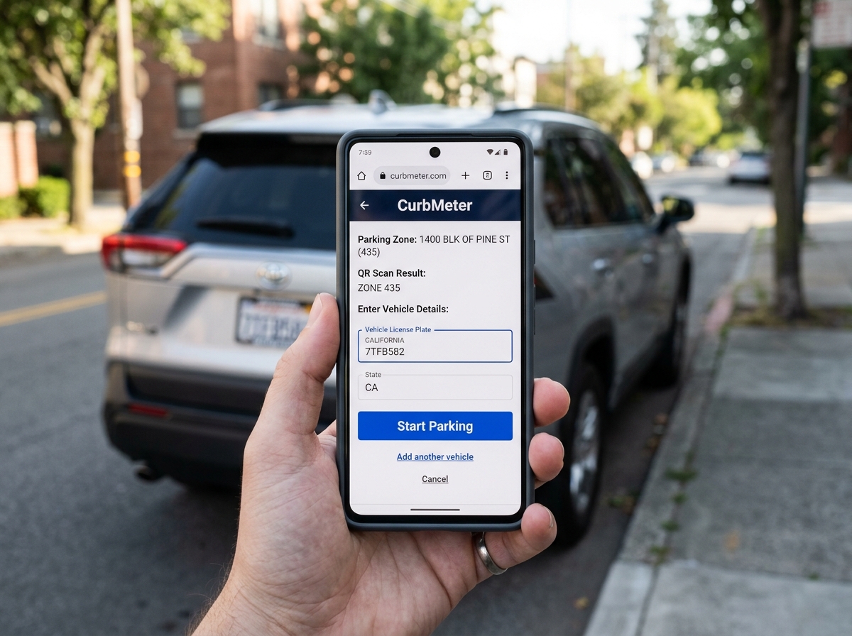 CurbMeter Web mobile parking