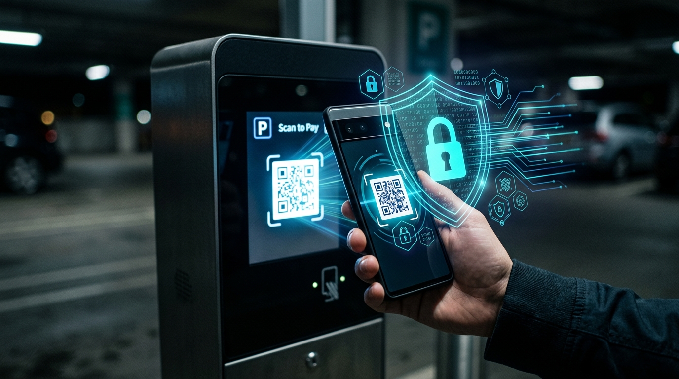 Secure QR scanning with encryption